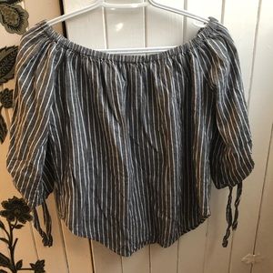 off the shoulder half sleeve